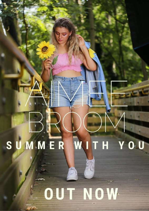 Aimee Broom with Sunflower on bridge