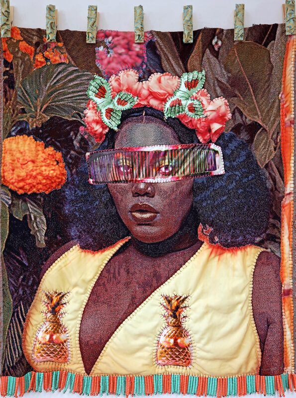 April Bey, It’s Not A Headband You Stupid Bitch, I Can See Hella Shit You Can’t (2023). Courtesy of 193 Gallery.