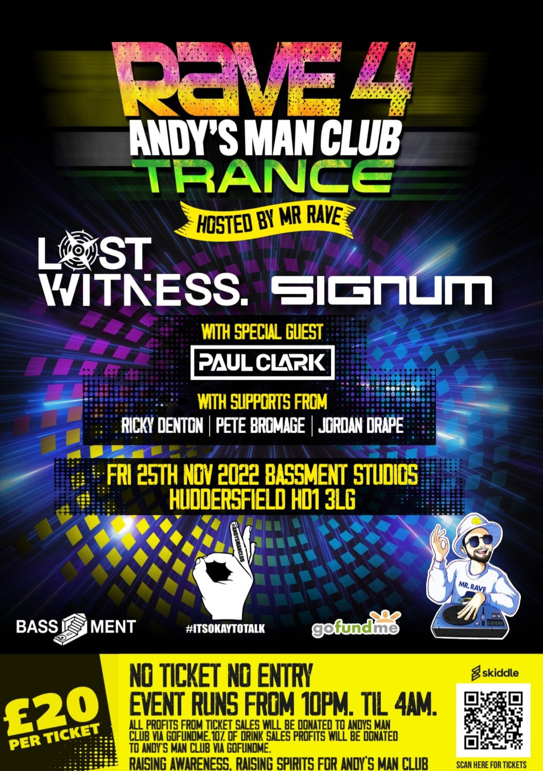 Rave Flyer Andy's Man Club